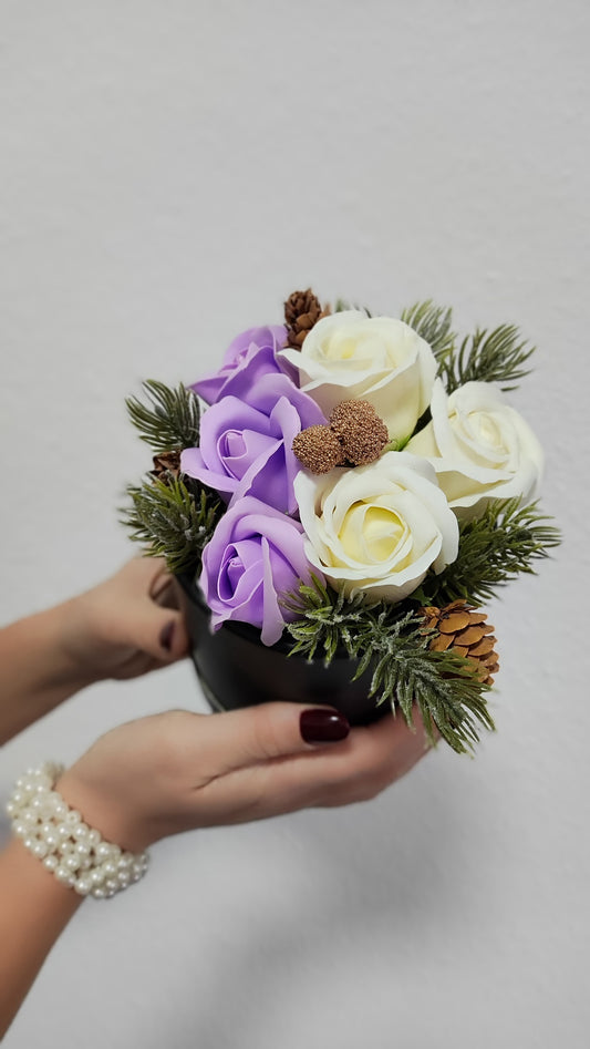 Frosted Violet – Winterliche Mini-Komposition