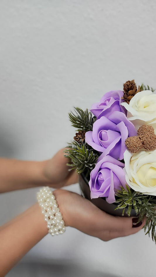 Frosted Violet – Winterliche Mini-Komposition