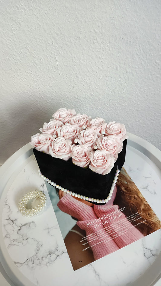 Rosé Curly Couture – Premium Rosenarrangement mit Curly Roses